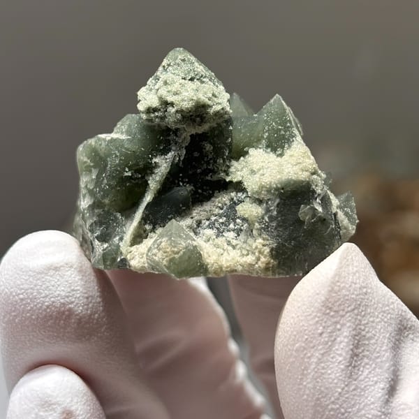 Green quartz from Inner Mongolia — detail view