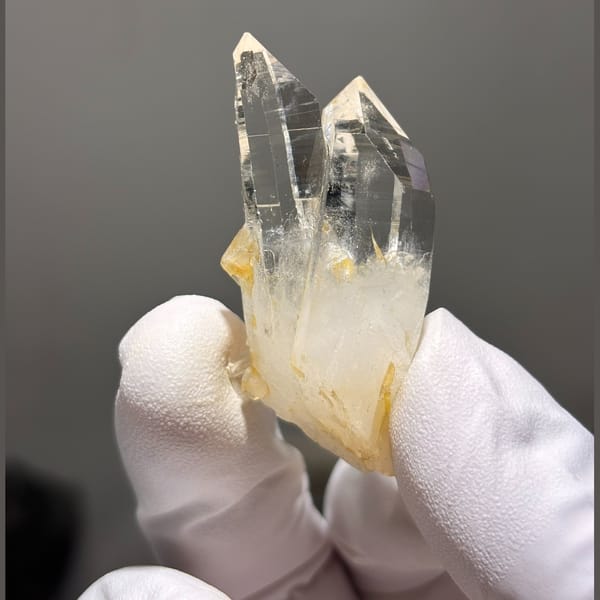 Mini clear quartz — alternate view