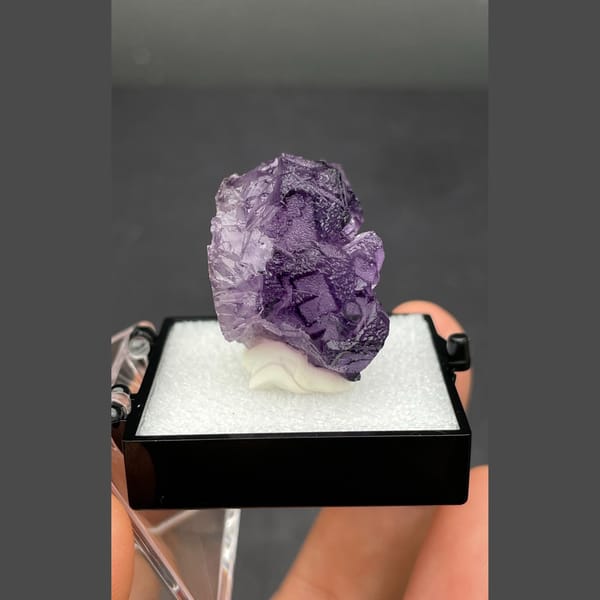 Purple fluorite A from Henan — alternate view