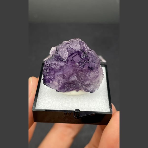 Purple fluorite A from Henan — alternate view