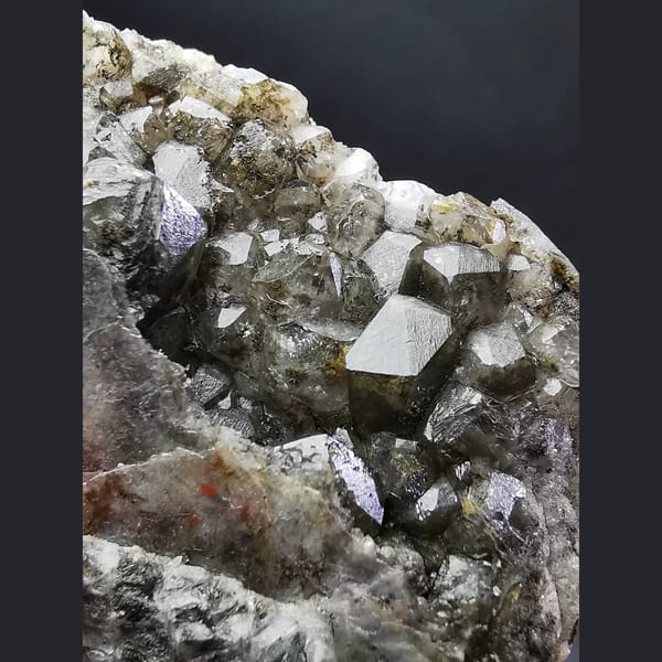 Chocolate ice-skin calcite cluster — alternate view