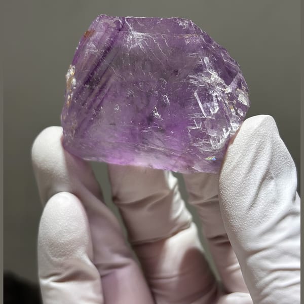 Purple fluorite from Inner Mongolia — complete view