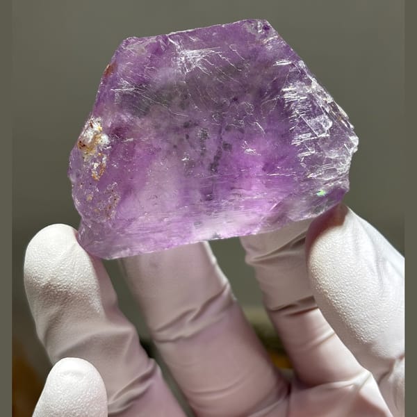 Purple fluorite from Inner Mongolia — alternate view
