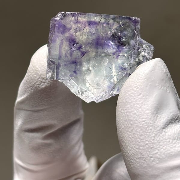 Compact Zhejiang fluorite — complete view