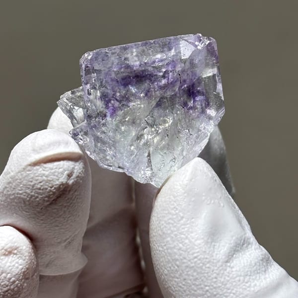 Compact Zhejiang fluorite — detail view