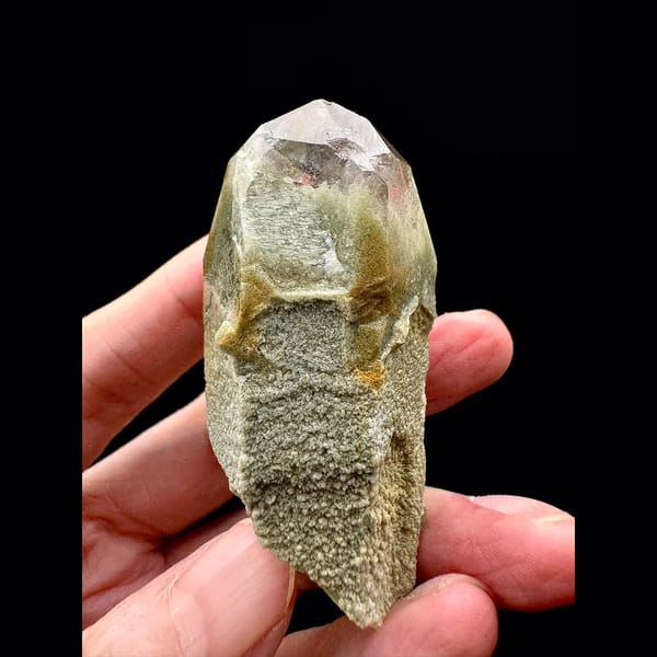 Himalayan green phantom quartz from Pakistan — alternate view