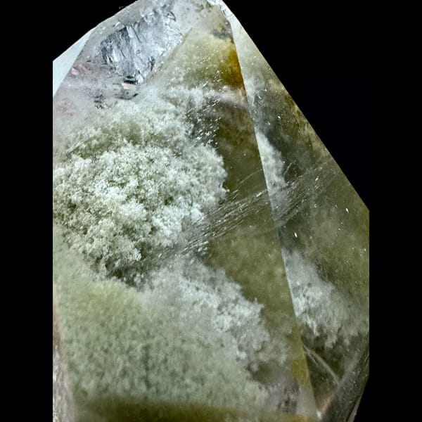 Himalayan green phantom quartz from Pakistan — detail view