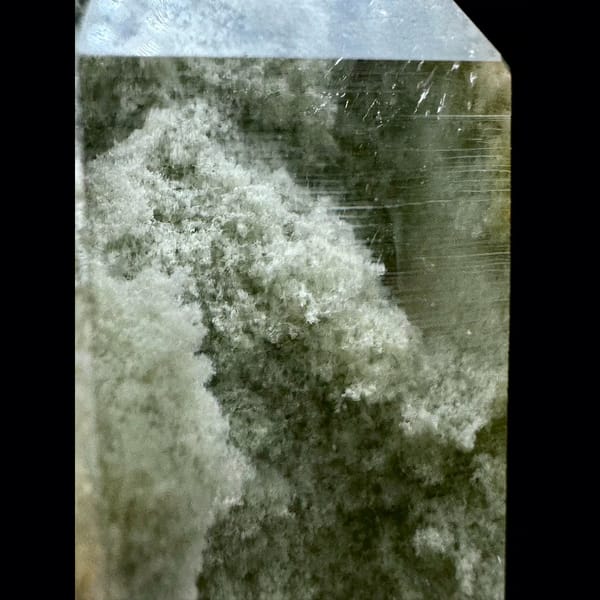 Himalayan green phantom quartz from Pakistan — detail view