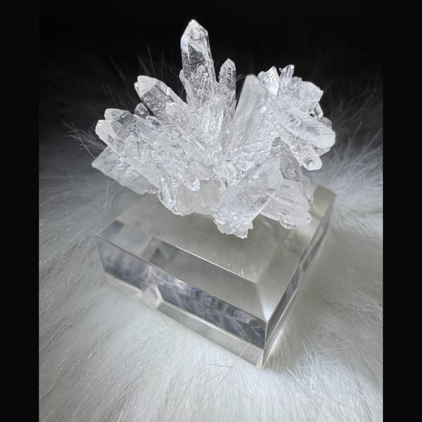 Clear Quartz Cluster 4.0 cm — alternate view