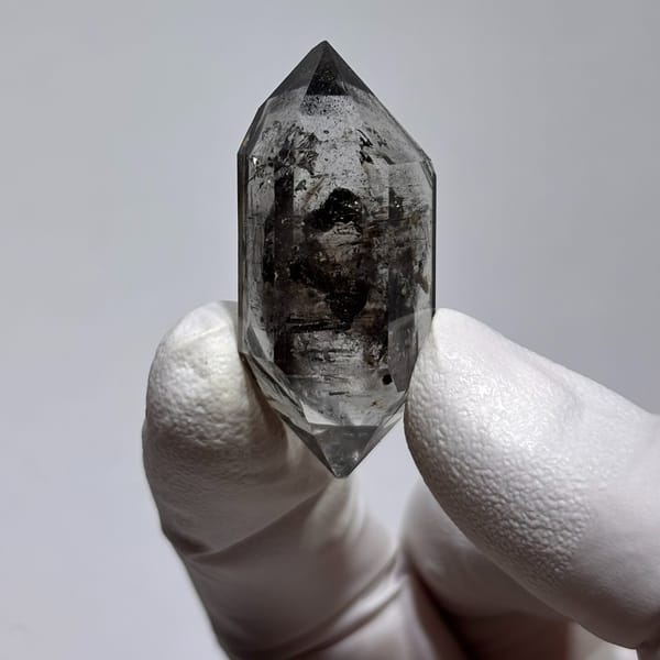 Complete spirit quartz twin from Yunnan — alternate view