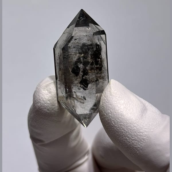 Complete spirit quartz twin from Yunnan — alternate view
