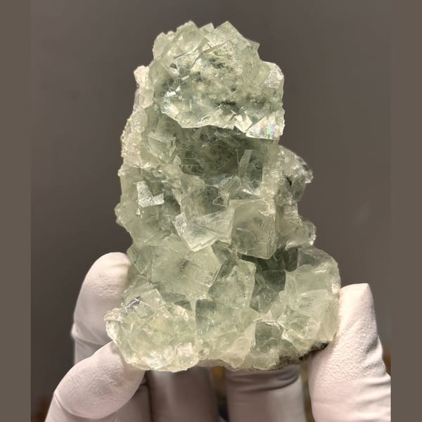 Large Xianghualing fluorite — complete view