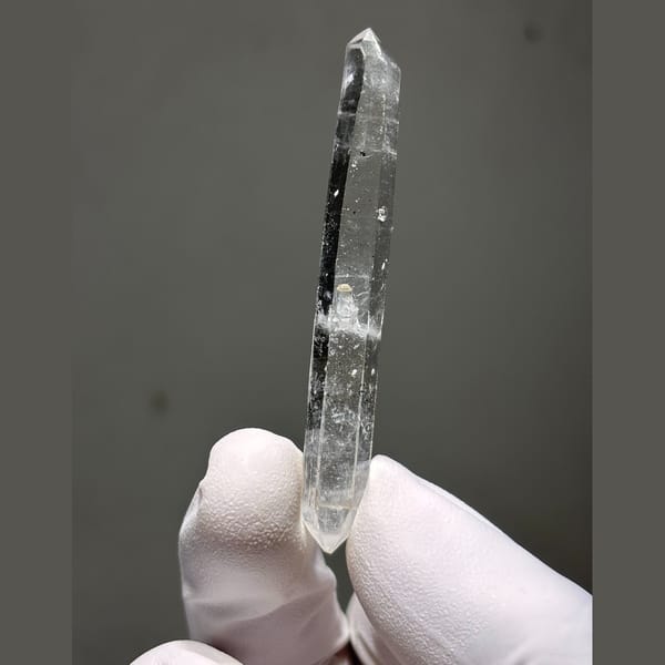 Slender spirit quartz needle from Yunnan — alternate view