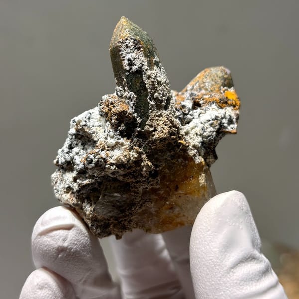 Chlorite phantom quartz from Tibet — alternate view