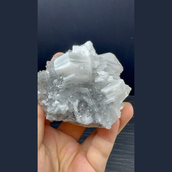 Clear quartz with biscuit calcite and fluorite from Longyan Fujian — complete view