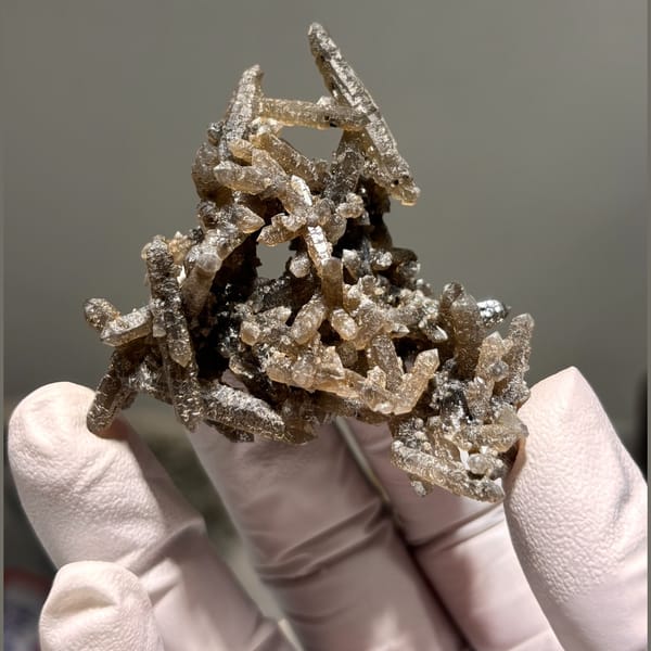 Multi-crystal joined quartz from Inner Mongolia — complete view