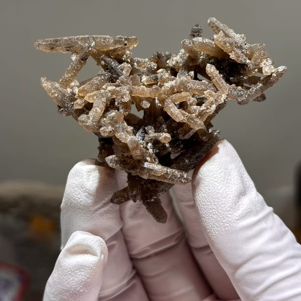 Multi-crystal joined quartz from Inner Mongolia — detail view