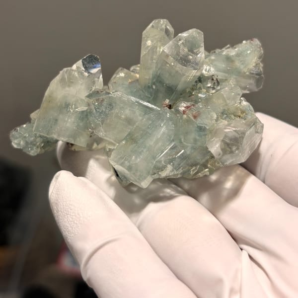 Double-sided apophyllite from India — detail view
