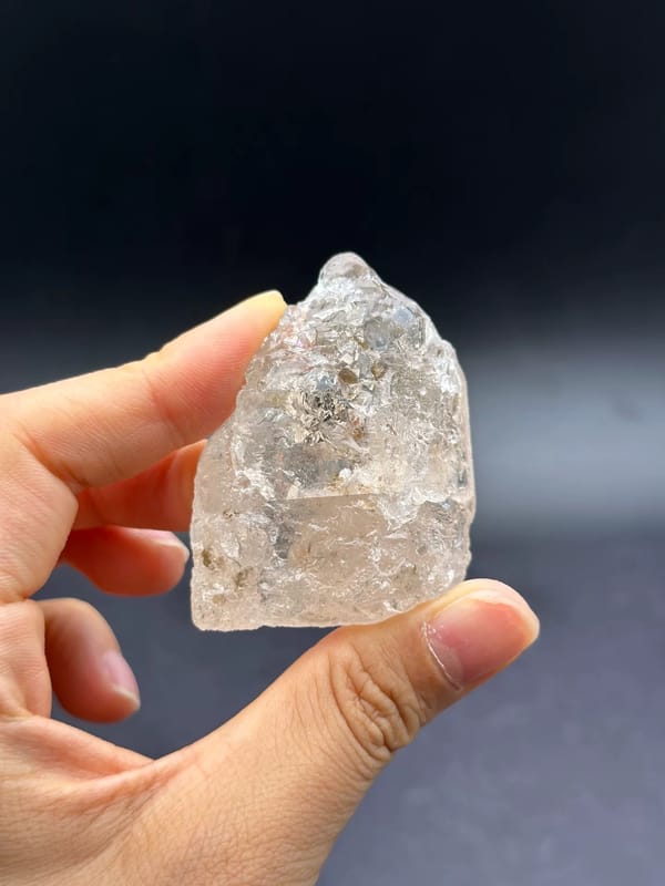 Etched Topaz Crystal with Mica from Yunnan — full specimen view 2 of 3