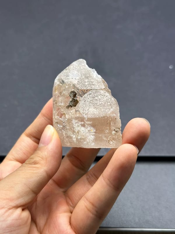 Etched Topaz Crystal with Mica from Yunnan — full specimen view 3 of 3