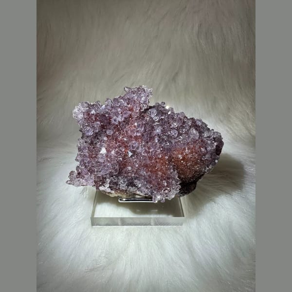 Purple Amethyst Cluster Plate 10.0 cm — complete view