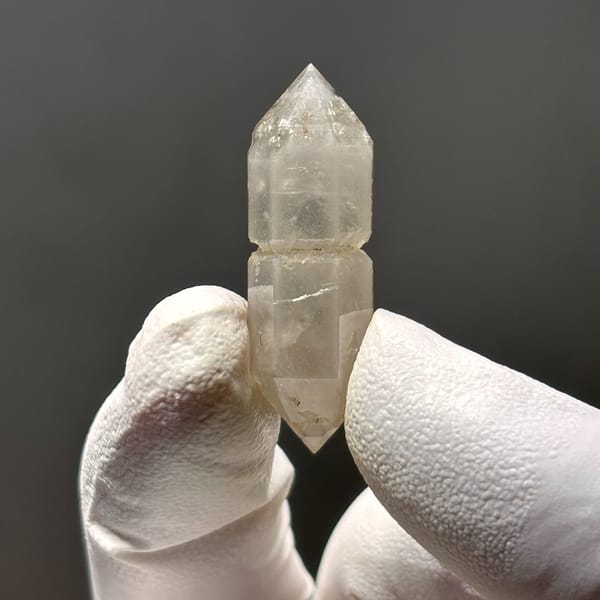 White sketch peanut spirit quartz from Yunnan — alternate view