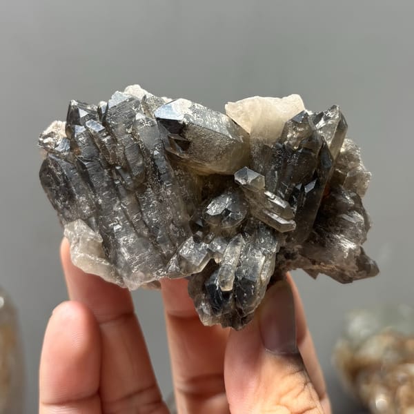 Smoky quartz from Madagascar — complete view