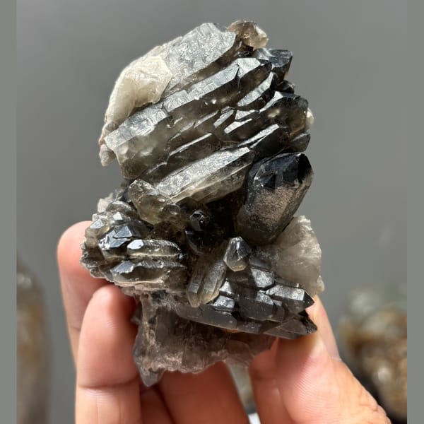 Smoky quartz from Madagascar — detail view