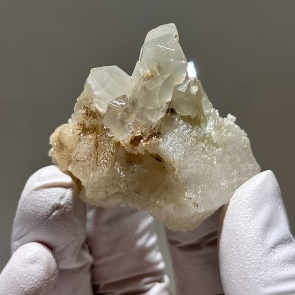 Freestanding rabbit-hair quartz from Sichuan — alternate view