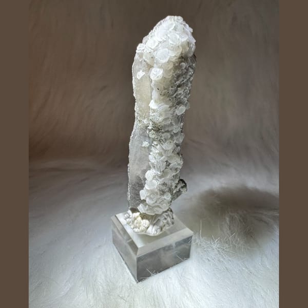 Quartz with Calcite Coating Inner Mongolia 8.5 cm — complete view