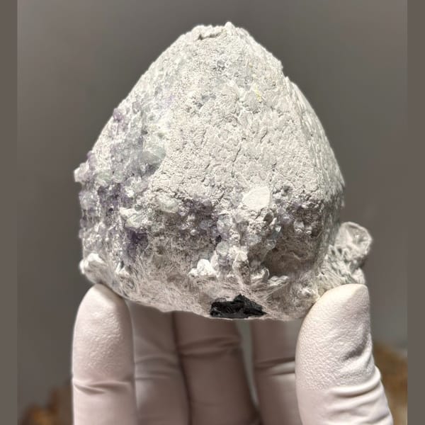 Quartz with fluorite B from Inner Mongolia — alternate view