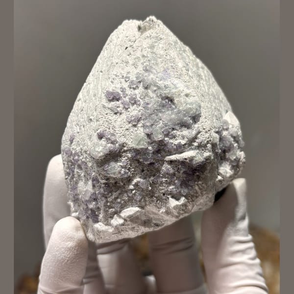 Quartz with fluorite B from Inner Mongolia — alternate view