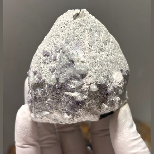 Quartz with fluorite B from Inner Mongolia — detail view
