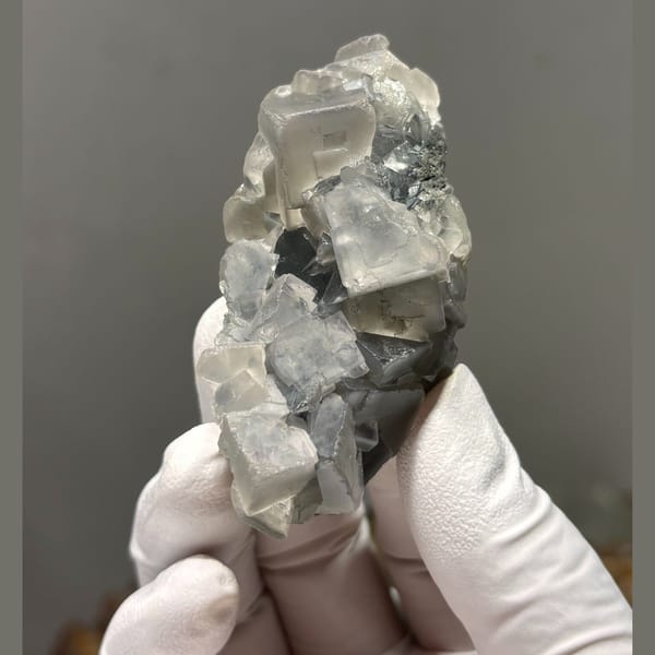 Gray fluorite from Guizhou — alternate view