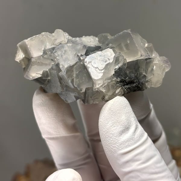 Gray fluorite from Guizhou — alternate view