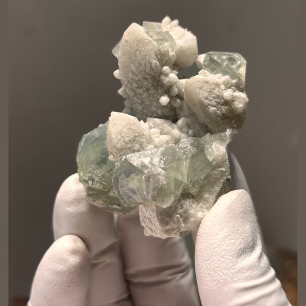 Quartz with fluorite C from Inner Mongolia — alternate view
