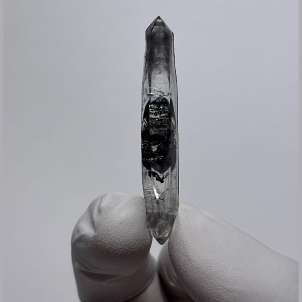 Candy-heart spirit needle from Yunnan — detail view