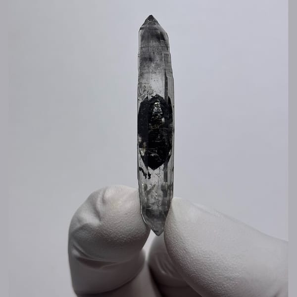 Candy-heart spirit needle from Yunnan — detail view