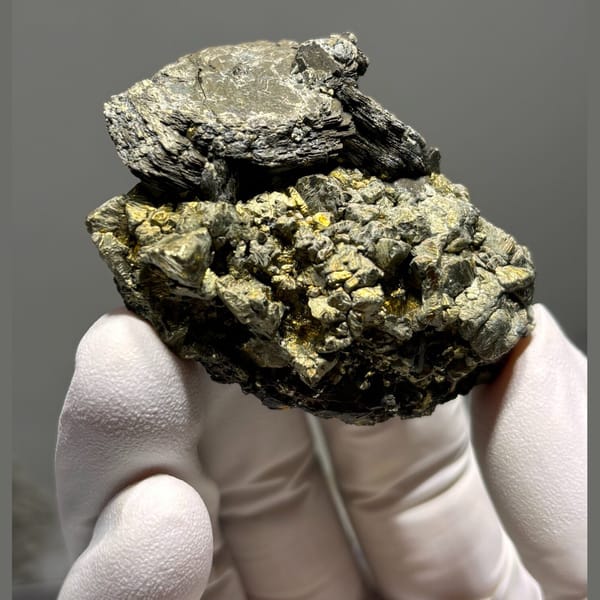 Pyrrhotite with pyrite from Inner Mongolia — complete view