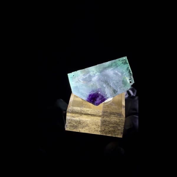 Phantom fluorite crystal from Namibia — alternate view