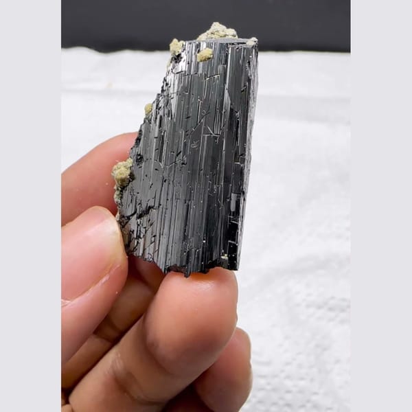 Lustrous Wolframite with Mica Yaogangxian 4.0 cm — alternate view