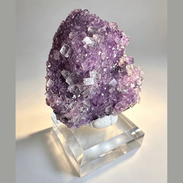 Purple Fluorite Cluster Namibia 5.5 cm — alternate view