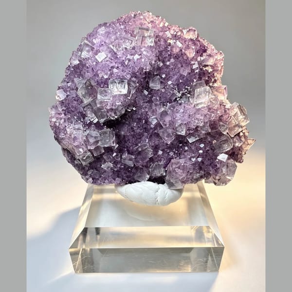 Purple Fluorite Cluster Namibia 5.5 cm — alternate view