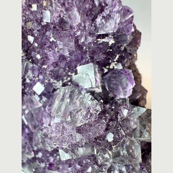 Purple Fluorite Cluster Namibia 5.5 cm — detail view