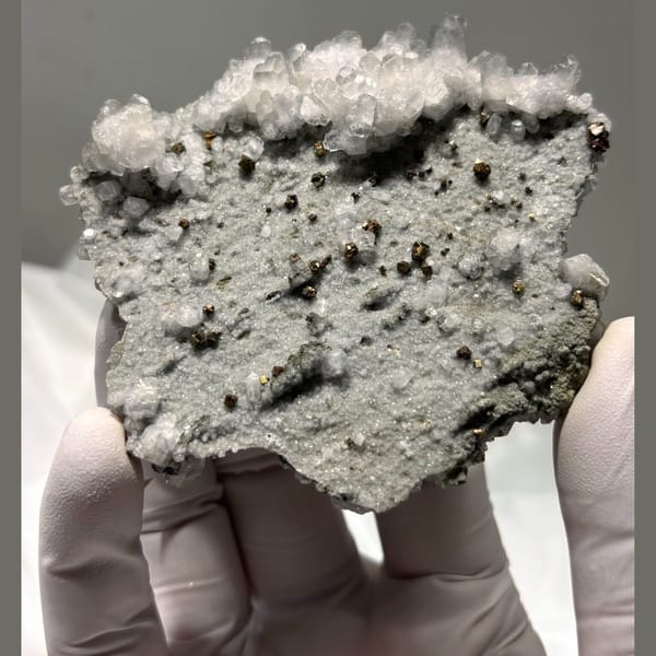 Broad calcite plate from Fujian — alternate view