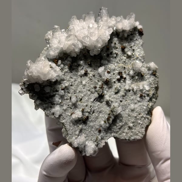 Broad calcite plate from Fujian — alternate view