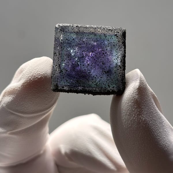 Translucent Yaogangxian fluorite — complete view