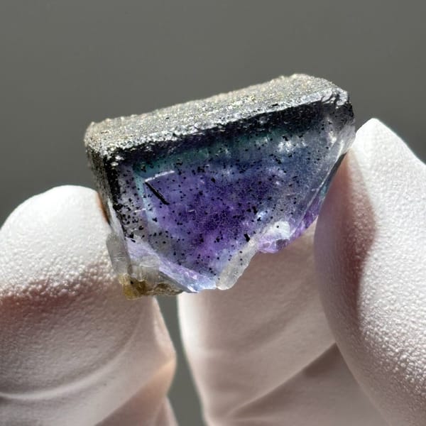 Translucent Yaogangxian fluorite — detail view