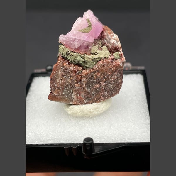 Cobaltoan calcite from the Congo — alternate view