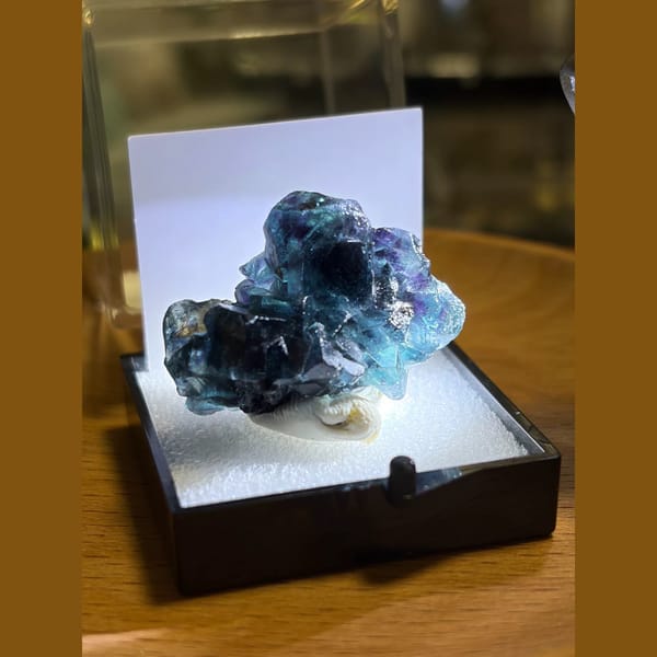 Green phantom fluorite from Namibia — alternate view